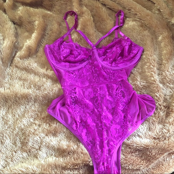 🔥 Sexy Lace Strappy Teddy Lingerie Bodysuit - Picture 8 of 8